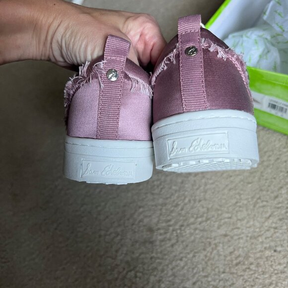 NIB π Sam Edelman π Blush Satin Slides - Picture 5 of 5